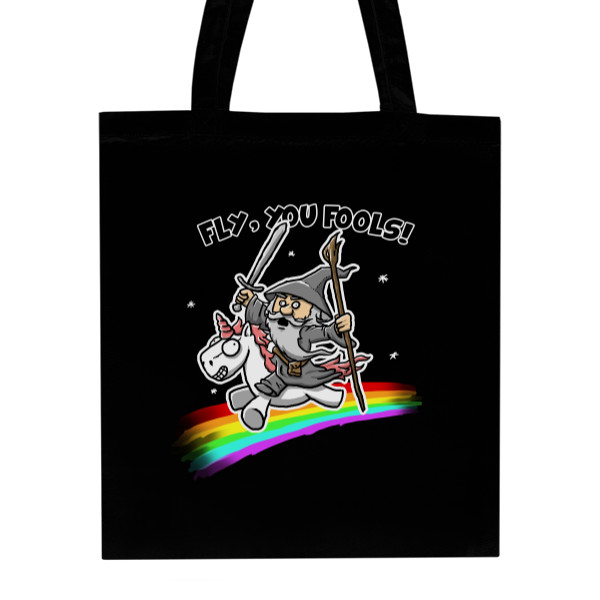Nákupní taška unisex s potiskem Fly, you fools