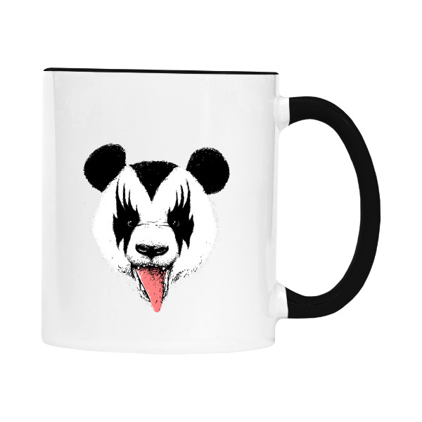 Hrnek malý barevný s potiskem Kiss panda