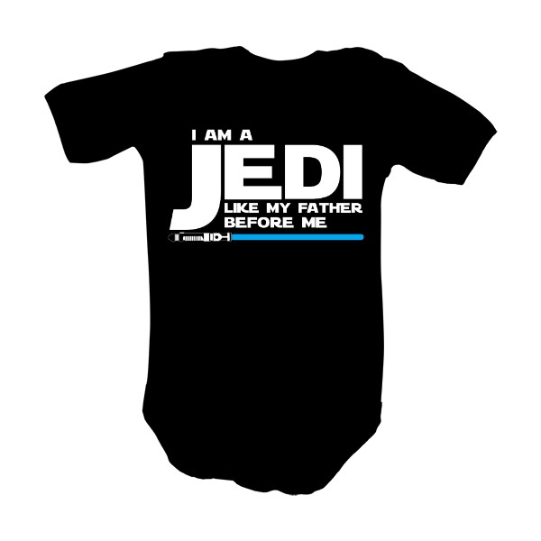 Dětské body s potiskem Malý Jedi po taťkovi